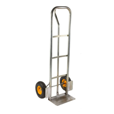 CARRITO PORTABULTOS GALVANIZADO 200 kgs 3 puños ruedas neumáticas - DEPER